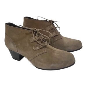 Clarks Women’s Valarie 2 Code Suede Block Heel Ankle Booties